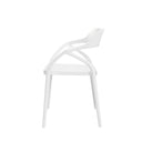 Silla RENATA, en blanco, vista lateral