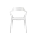 Silla RENATA, en blanco, vista frontal