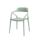 Silla RENATA, en menta, vista en perspectiva