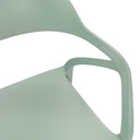 Silla RENATA, en menta, detalle del acabado