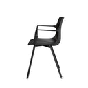 Silla YAMAL, en negro, vista lateral