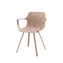 Silla YAMAL, en beige, vista en perspectiva
