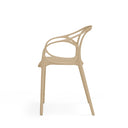 Silla EILIN, en beige, vista lateral
