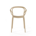 Silla EILIN, en beige, vista trasera