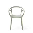 Silla EILIN, en menta, vista frontal