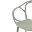 Silla EILIN, en menta, detalle del acabado