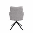 Silla LISETTE, en gris claro, vista trasera