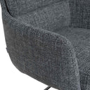 Silla LISETTE, en gris oscuro, detalle del acabado