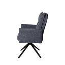 Silla ELLEN, en gris oscuro, vista lateral