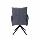 Silla ELLEN, en gris oscuro, vista trasera
