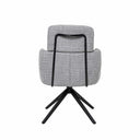 Silla JANICE, en gris claro, vista trasera