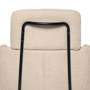 Silla JANICE, en beige, detalle del acabado