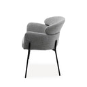 Silla SALLY, en gris claro, vista lateral