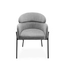 Silla SALLY, en gris claro, vista frontal