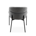 Silla SALLY, en gris claro, vista trasera