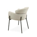 Silla SALLY, en beige, vista trasera en perspectiva