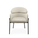 Silla SALLY, en beige, vista frontal