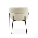 Silla SALLY, en beige, vista trasera