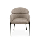 Silla SALLY, en taupe, vista frontal