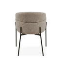 Silla SALLY, en taupe, vista trasera