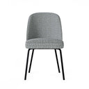 Silla MAXIME, en gris claro, vista frontal