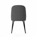 Silla MAXIME, en gris oscuro, vista trasera
