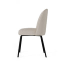 Silla MAXIME, en beige, vista lateral