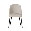 Silla MAXIME, en beige, vista frontal