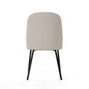 Silla MAXIME, en beige, vista trasera