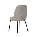 Silla MAXIME, en taupe, vista trasera en perspectiva