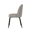 Silla MAXIME, en taupe, vista lateral