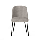 Silla MAXIME, en taupe, vista frontal