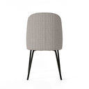 Silla MAXIME, en taupe, vista trasera