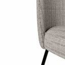 Silla MAXIME, en taupe, detalle del acabado