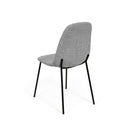 Silla DANA, en gris, vista frontal