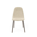 Silla DANA, en beige, vista trasera en perspectiva