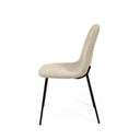 Silla DANA, en beige, vista lateral