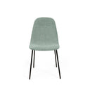 Silla DANA, en menta, vista trasera en perspectiva