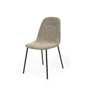 Silla DANA, en taupe, vista en perspectiva