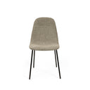 Silla DANA, en taupe, vista frontal