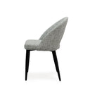 Silla DORIS, en gris claro, vista lateral