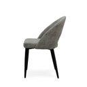 Silla DORIS, en gris oscuro, vista lateral