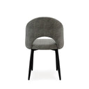 Silla DORIS, en gris oscuro, vista trasera
