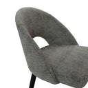 Silla DORIS, en gris oscuro, vista de conjunto