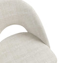 Silla DORIS, en beige, detalle del acabado