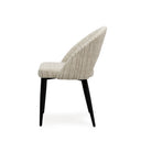 Silla DORIS, en taupe, vista lateral