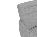 Silla LINDA, en gris claro, detalle del acabado