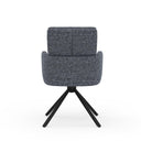 Silla LINDA, en gris oscuro, vista trasera