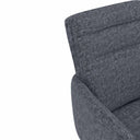 Silla LINDA, en gris oscuro, detalle del acabado