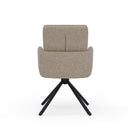 Silla LINDA, en taupe, vista trasera
